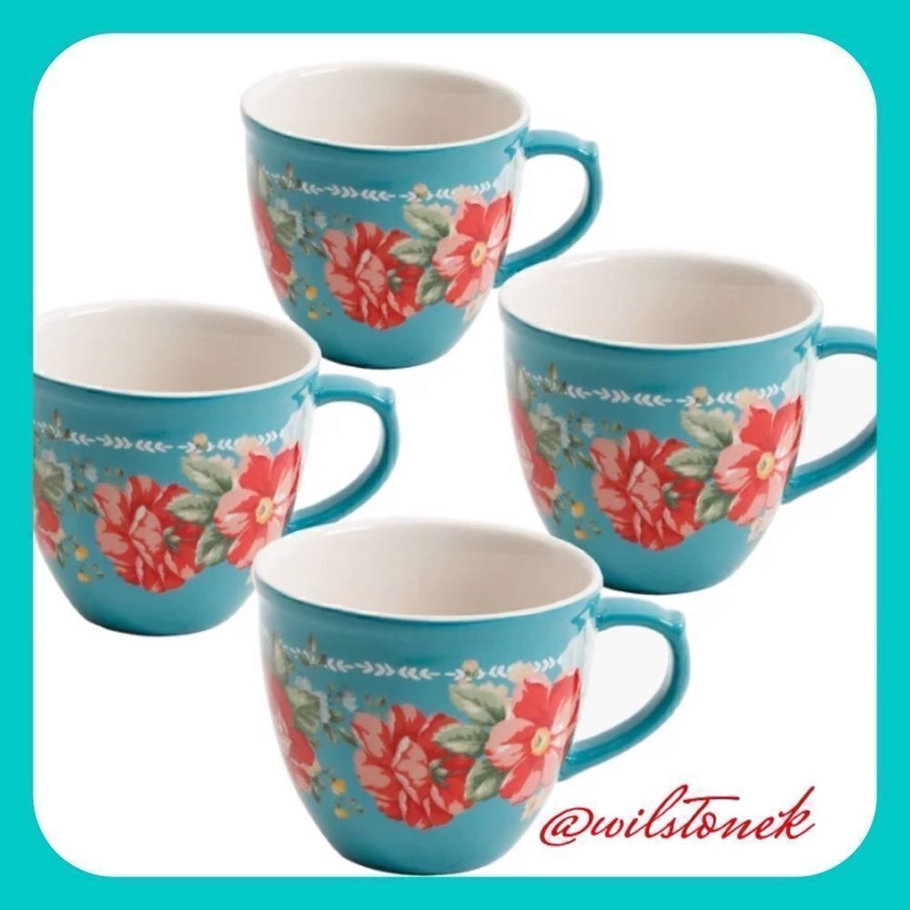 The Pioneer Woman 4 Piece Vintage Floraln Mug